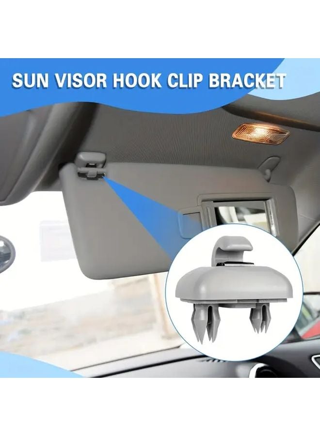 Black Sun Visor Hooks And Clips For Audi A3 A4L A6L A7 Q5 Q3 - Image 3